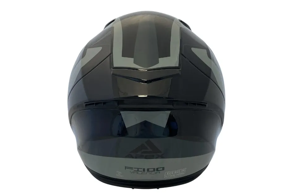 APEX Hjälm FI100 Valencia svart/grå/gul