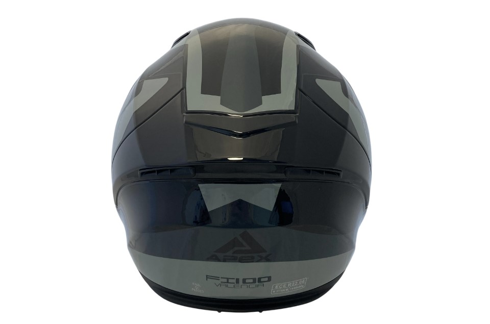 APEX Hjälm FI100 Valencia svart/grå/gul