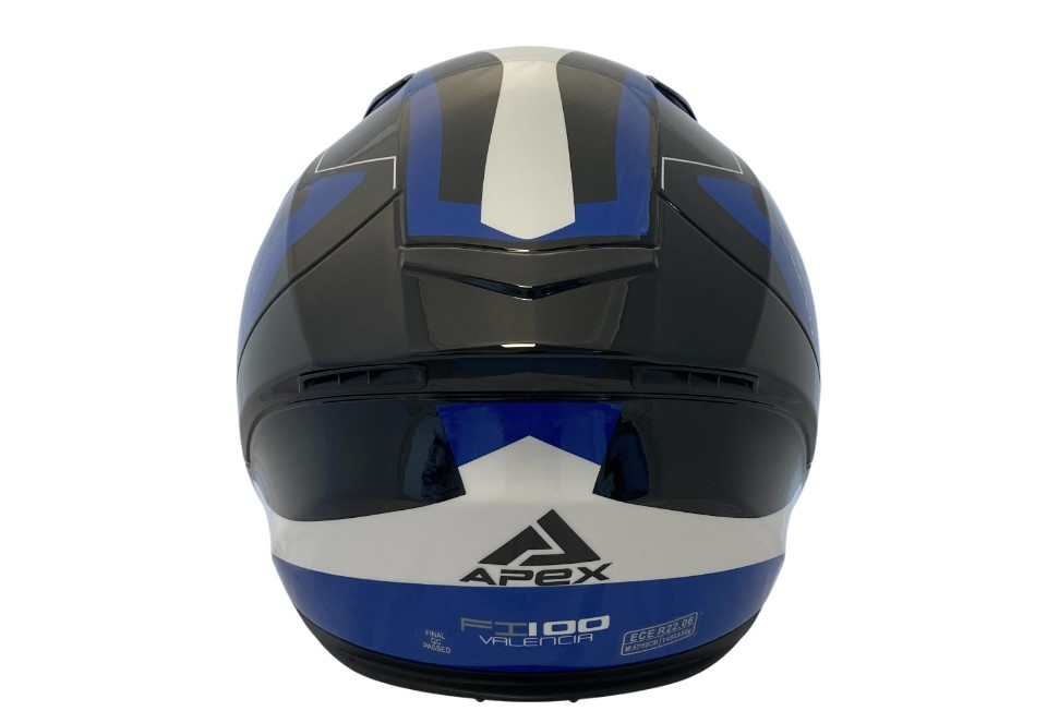 APEX Hjälm FI100 Valencia blå/vit/svart