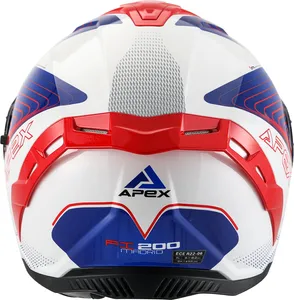 APEX Hjälm FI200 Madrid vit/röd/blå