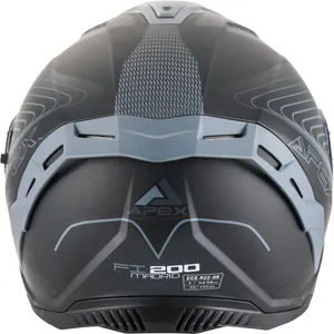 APEX Hjälm FI200 Madrid grå/svart