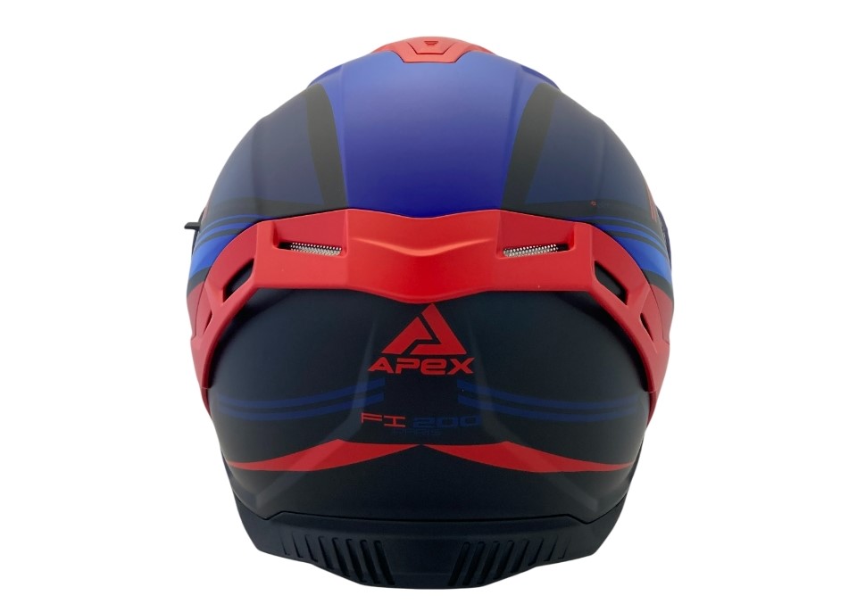 APEX Hjälm FI200 Paris blå/röd matt