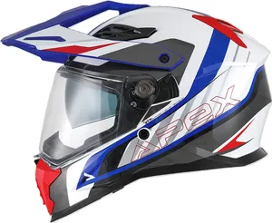 APEX Hjälm AI100 Mojave vit/röd/blå