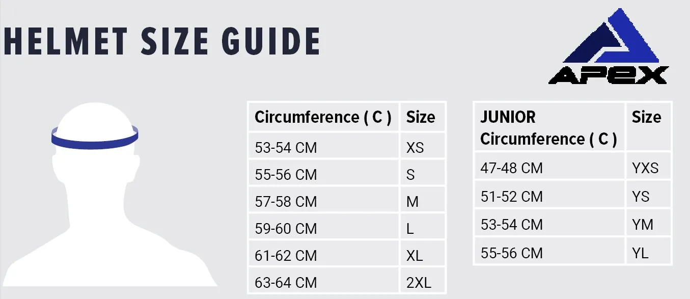 APEX Hjälm AI100 Mojave vit/röd/blå