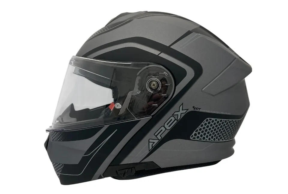 APEX Hjälm MI100 Porto svart/grå