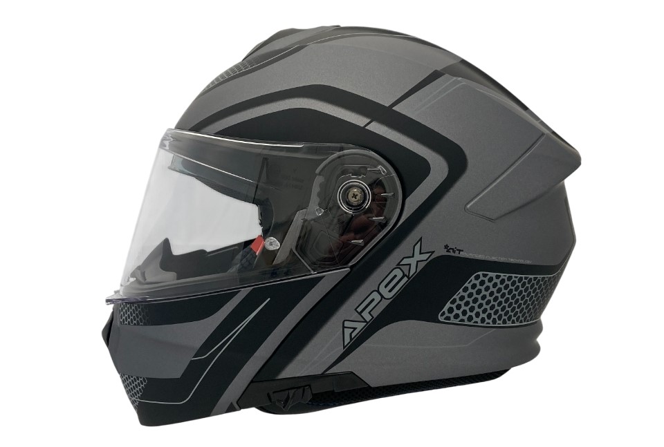 APEX Hjälm MI100 Porto svart/grå