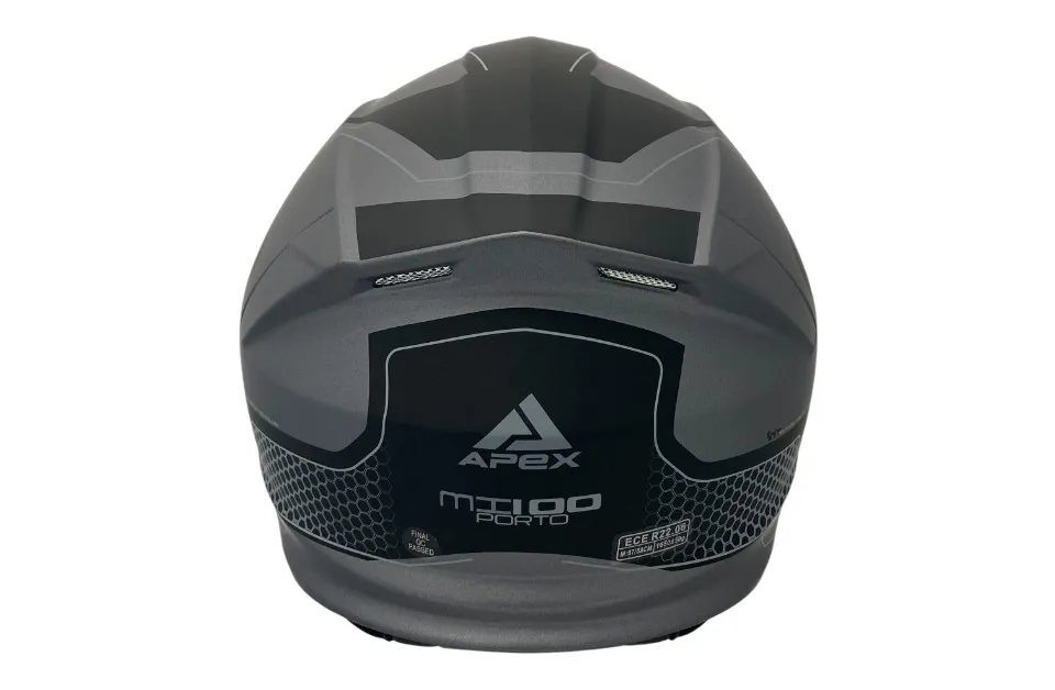APEX Hjälm MI100 Porto svart/grå