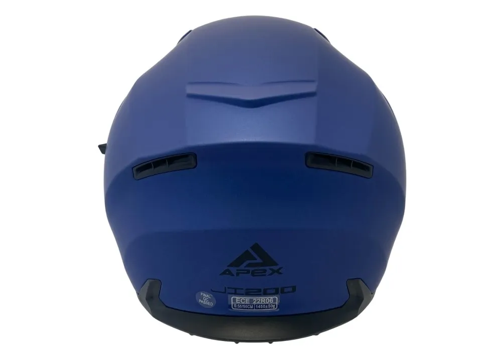 APEX Hjälm JI200 metallblå matt