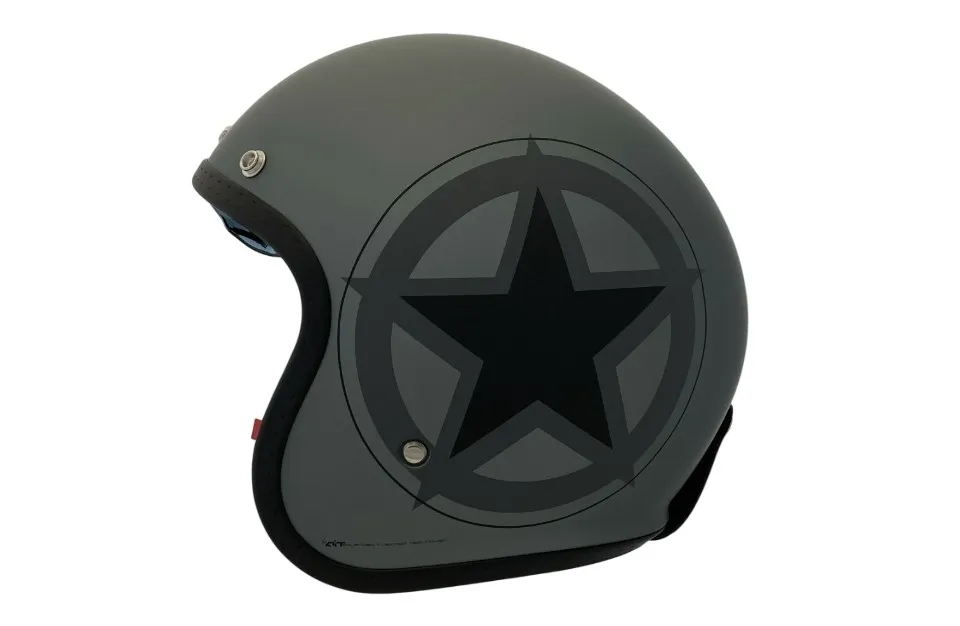 APEX Hjälm JI100 Star mattsvart/grå