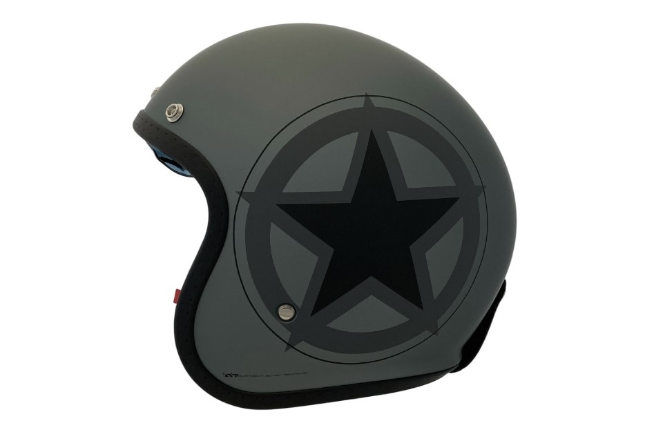 APEX Hjälm JI100 Star mattsvart/grå