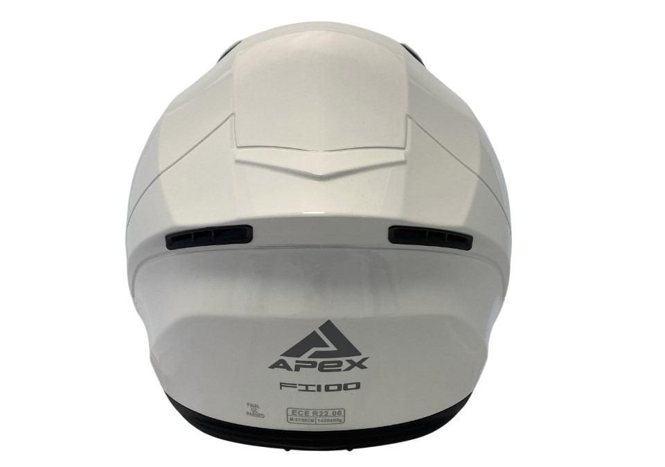 APEX Hjälm FI100 vit JNR