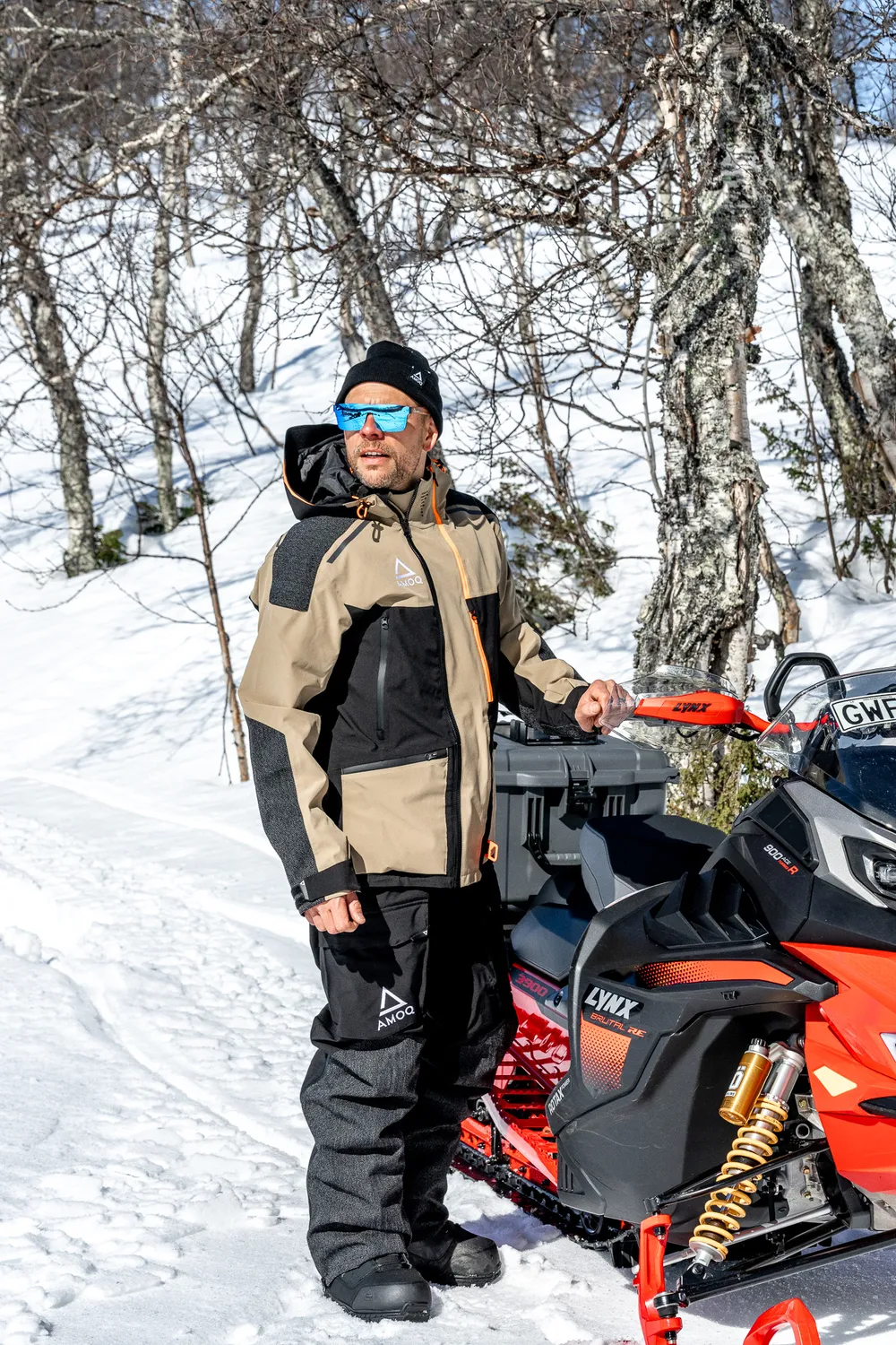 AMOQ Flex Light Jacka Beige/Svart