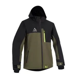AMOQ Dynamic Jacka Fodrad Svart/Militärgrön/Hivis