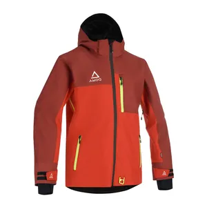 AMOQ Dynamic Jacka Fodrad Mörkröd/Röd/Hivis