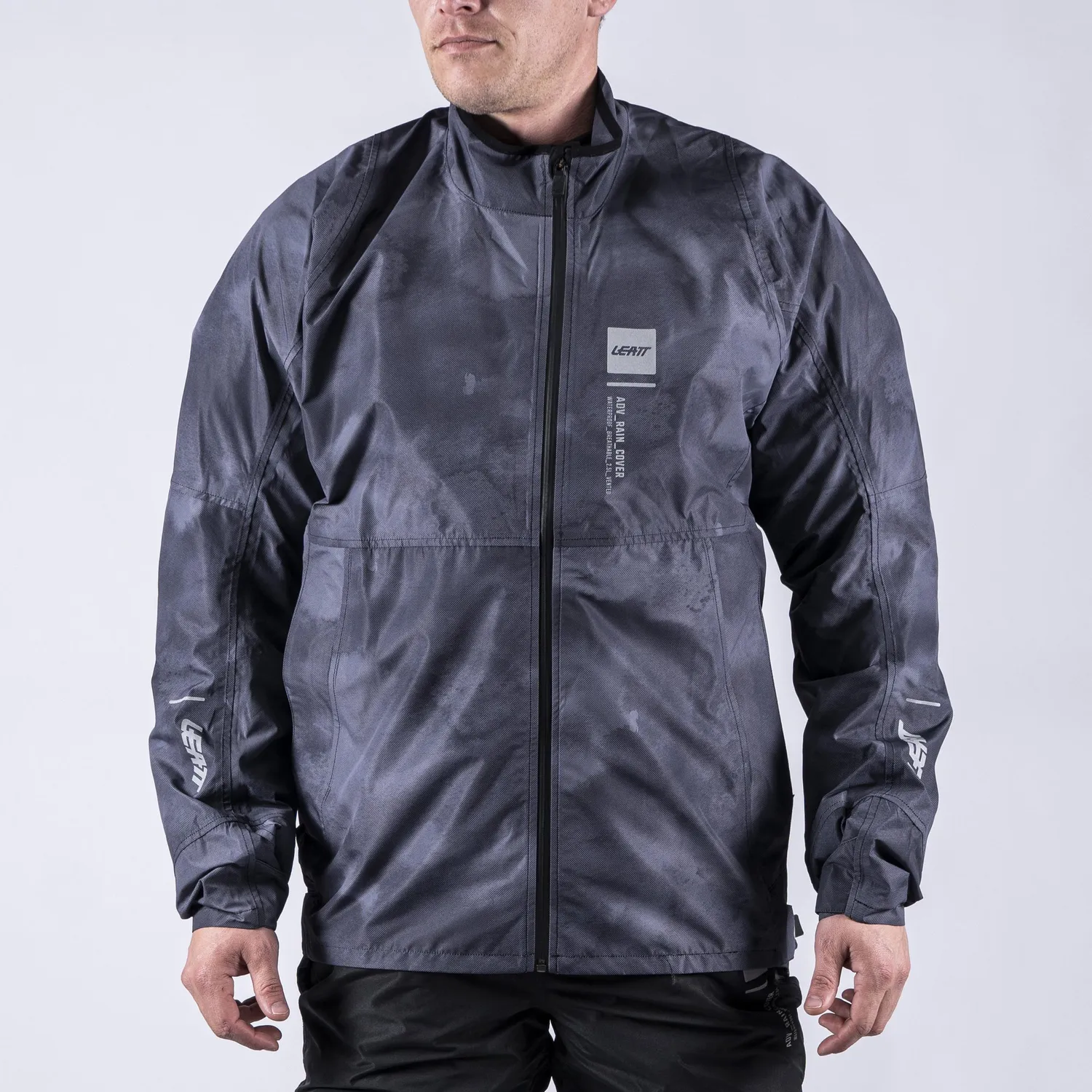 Leatt Jacka ADV Rain Cover Camo Svart/Grå