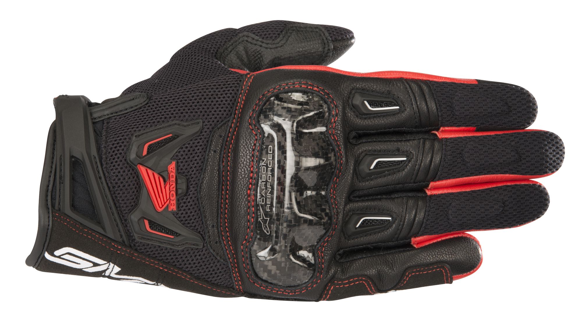 *Alpinestars Honda Handske SMX-2 Air Carbon V2 svart/röd