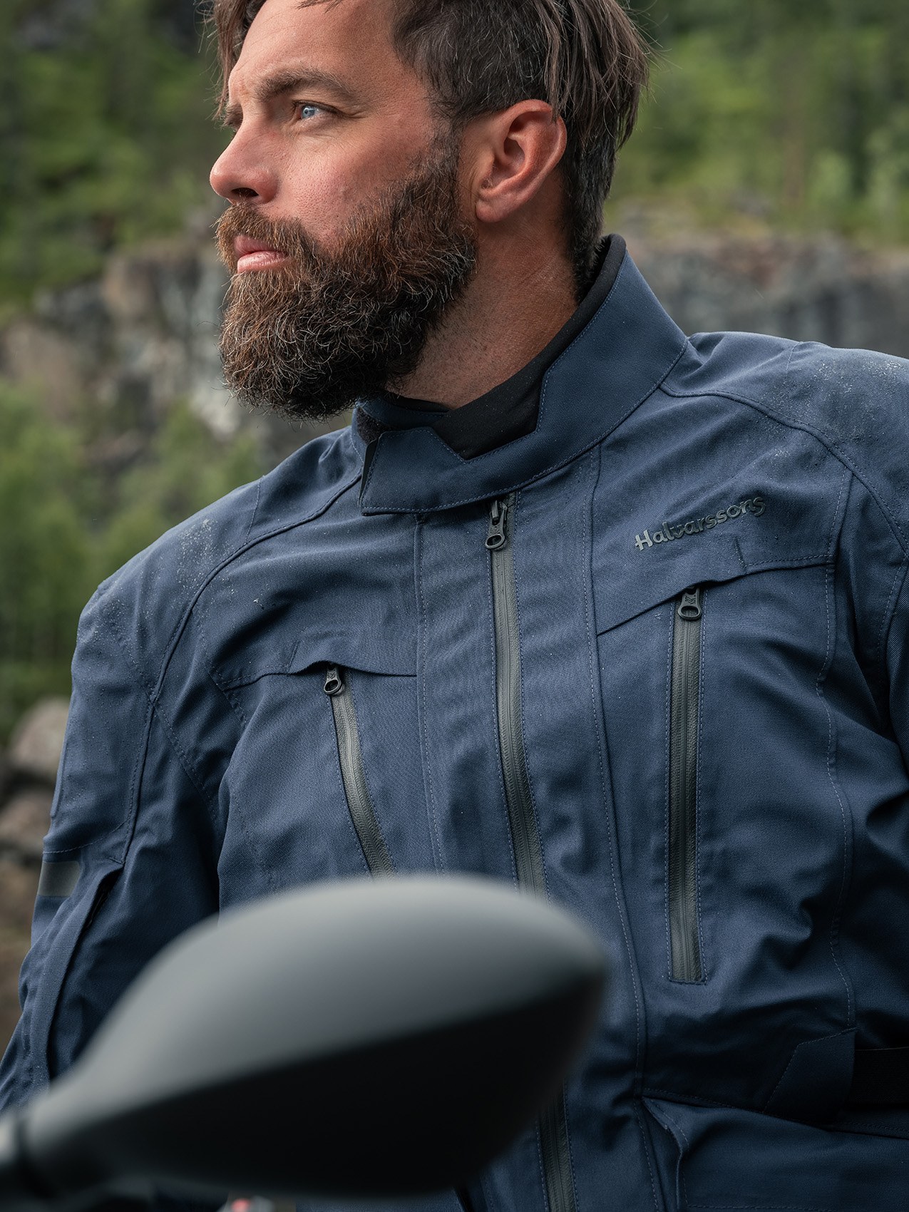 Halvarssons Textiljacka Gruven Blå 