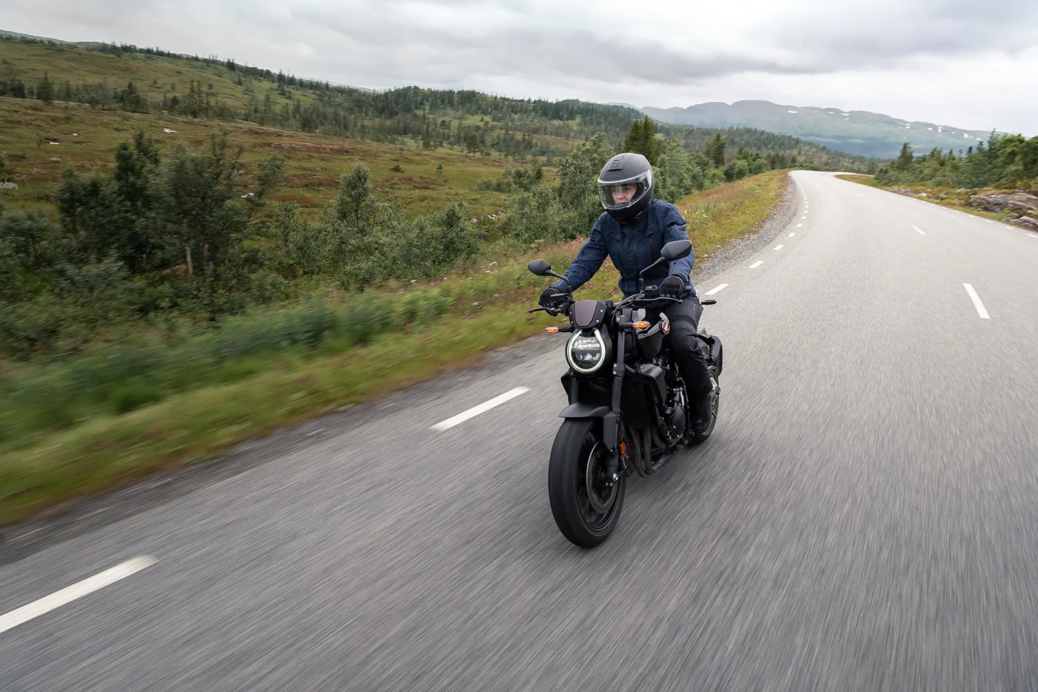 Halvarssons Textiljacka Gruven Dam Blå 