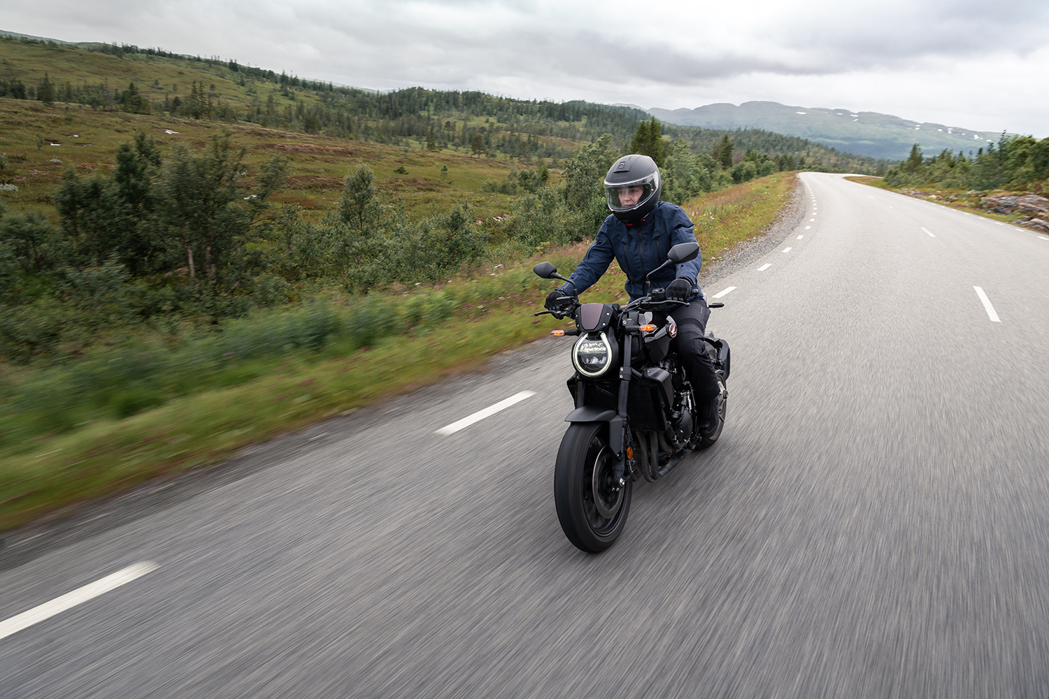 Halvarssons Textiljacka Gruven Dam Blå 