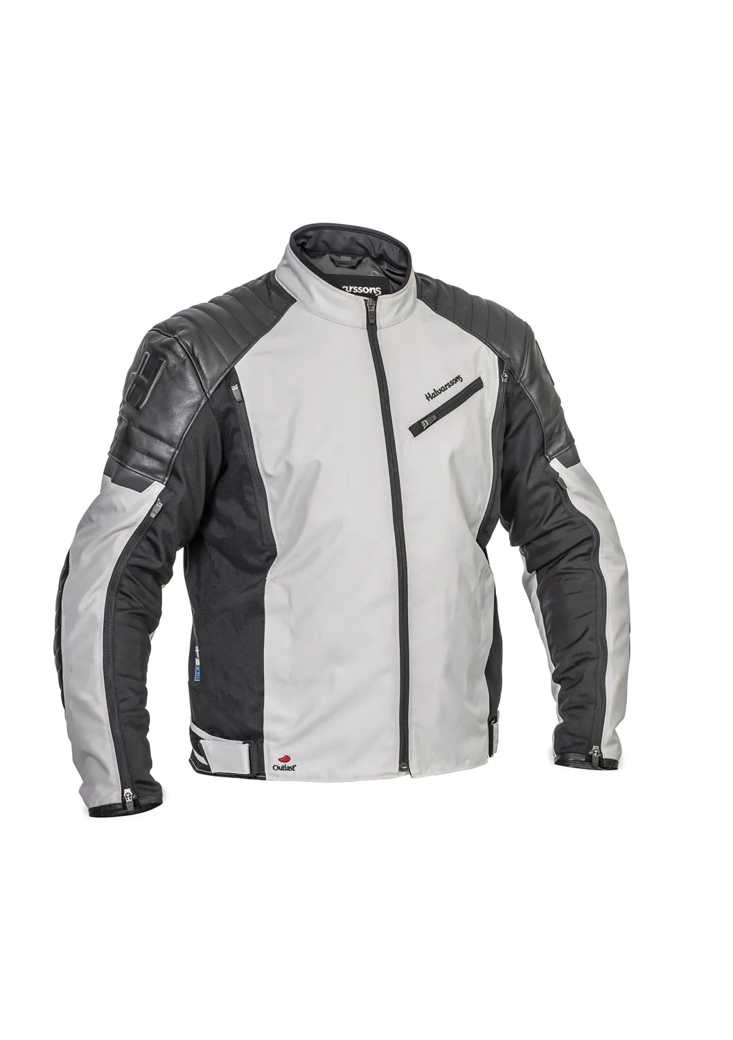 Halvarssons Textiljacka Solberg Ljusgrå/Svart 