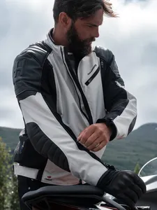 Halvarssons Textiljacka Solberg Ljusgrå/Svart 