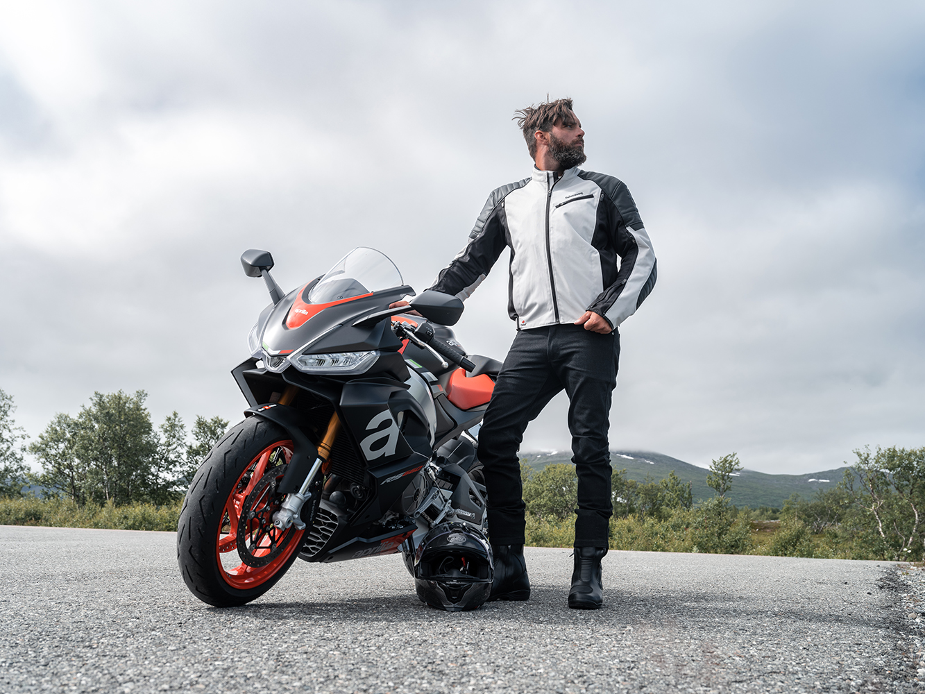 Halvarssons Textiljacka Solberg Ljusgrå/Svart 