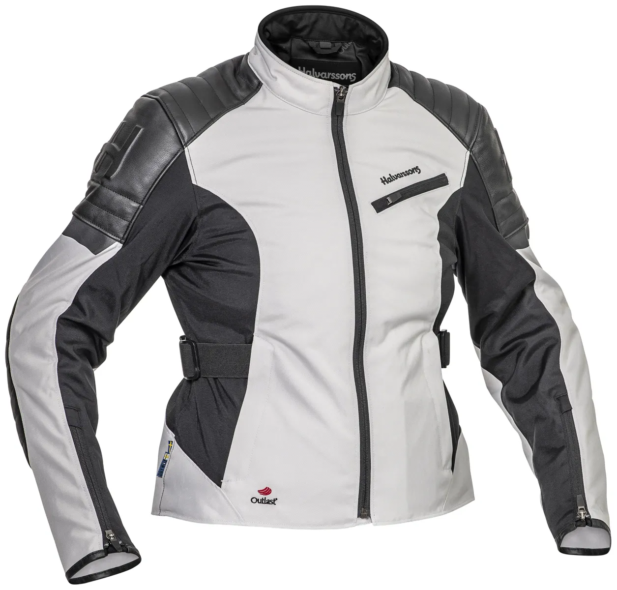 Halvarssons Textiljacka Solberg Dam Ljusgrå/Svart 