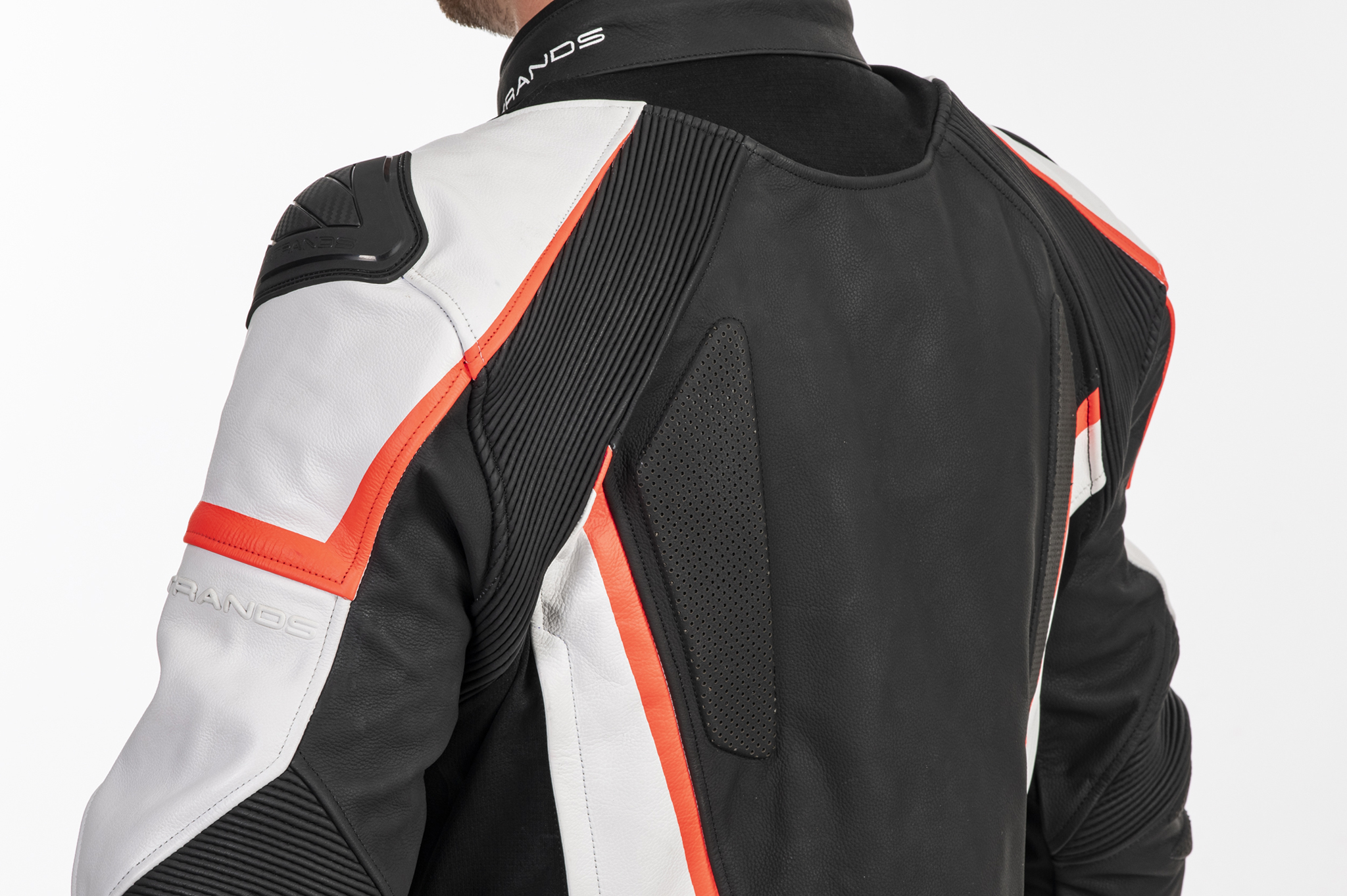 Lindstrands Skinnjacka Sanden Svart/vit 