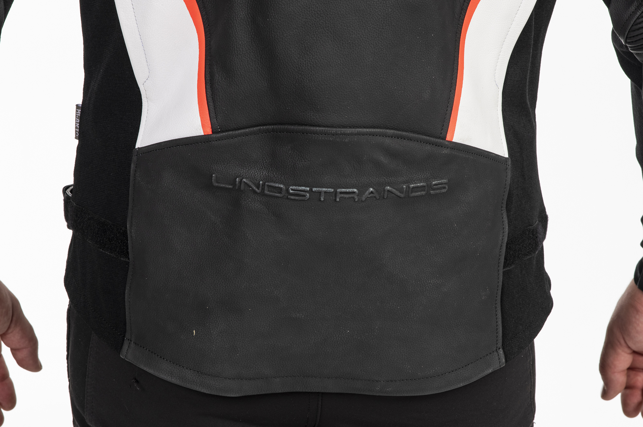 Lindstrands Skinnjacka Sanden Svart/vit 