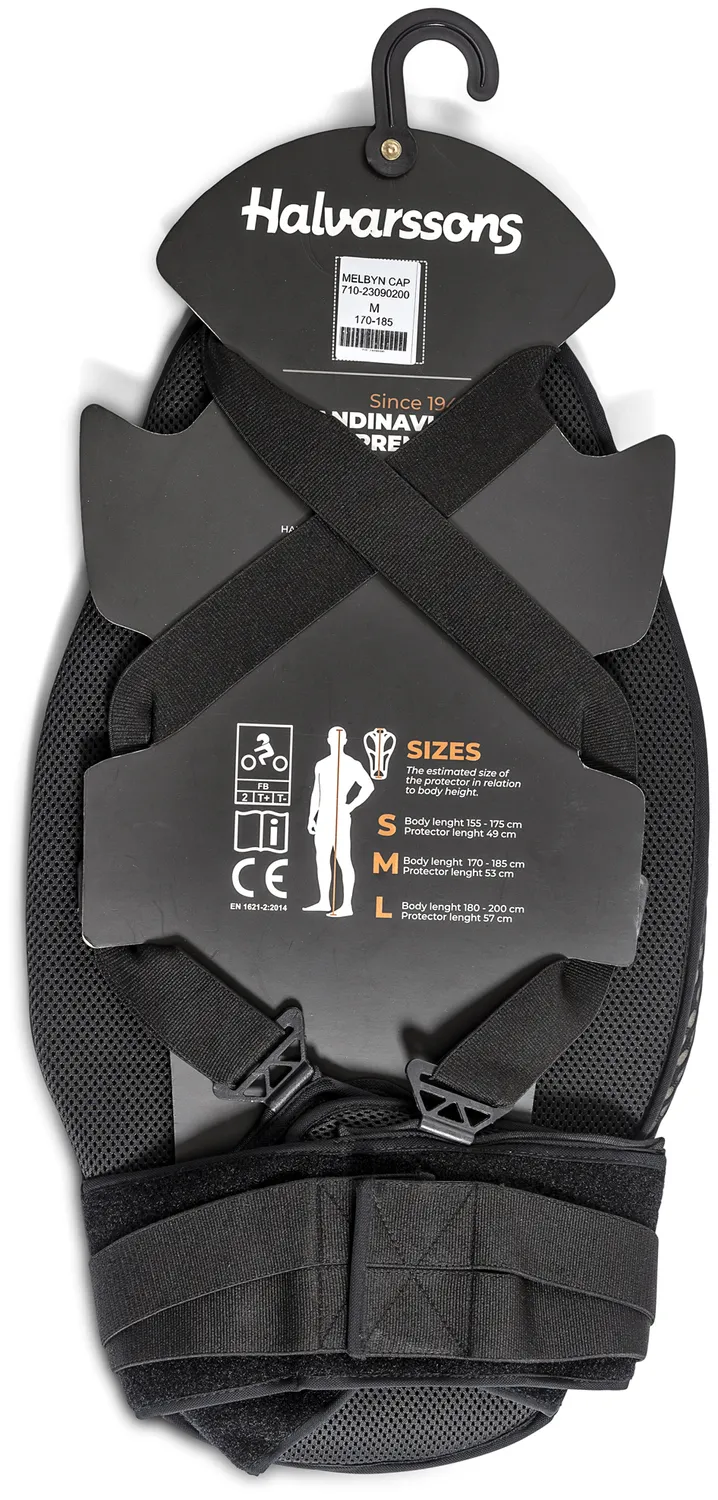 Halvarssons Ryggskydd Melbyn Cap Svart 
