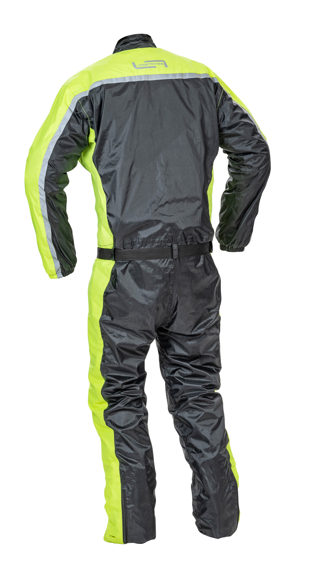 Lindstrands regnoverall Sidvallen one piece Svart/HV gul 