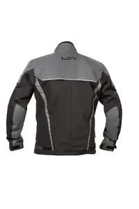 Lindstrands textiljacka Bydalen Svart/ stål grå