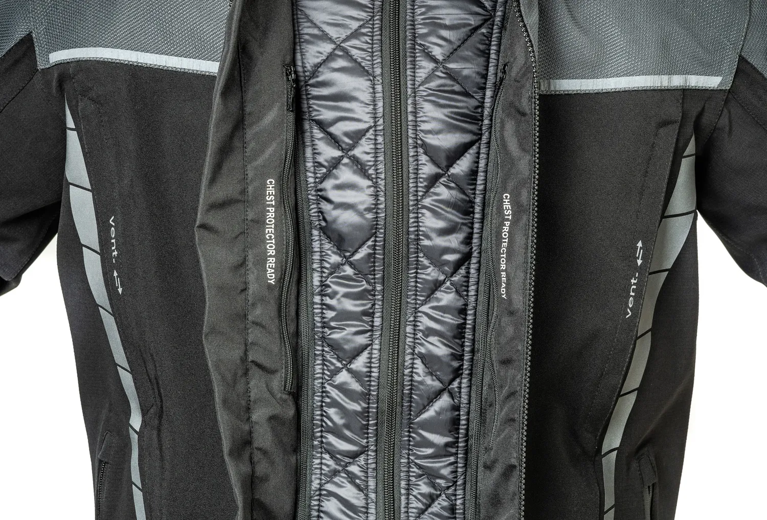 Lindstrands textiljacka Bydalen Svart/ stål grå