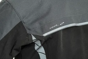 Lindstrands textiljacka Bydalen Svart/ stål grå