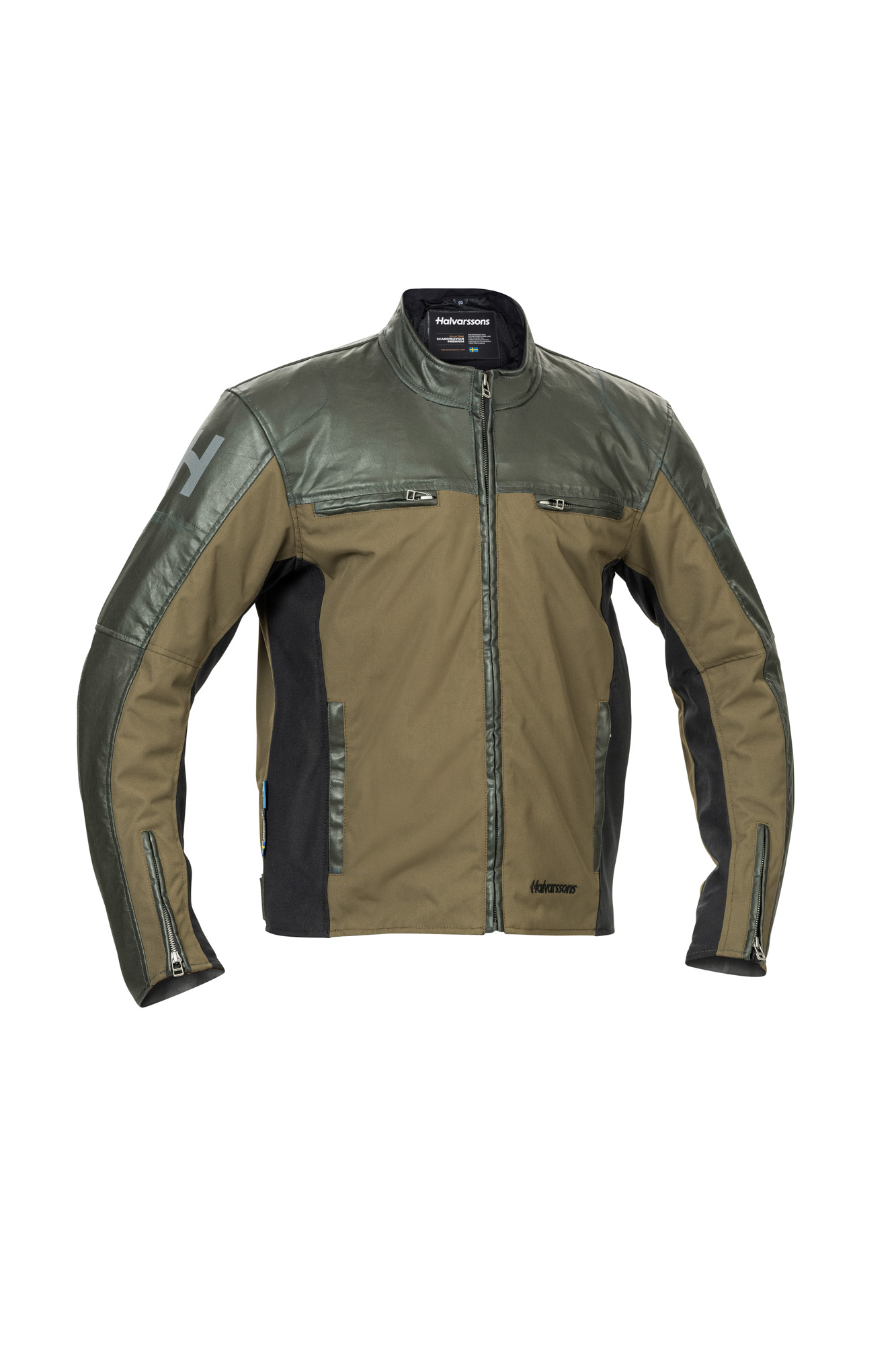 Halvarssons Textiljacka Holmen Brun/oliv grön 