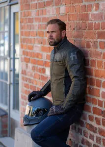 Halvarssons Textiljacka Holmen Brun/oliv grön 