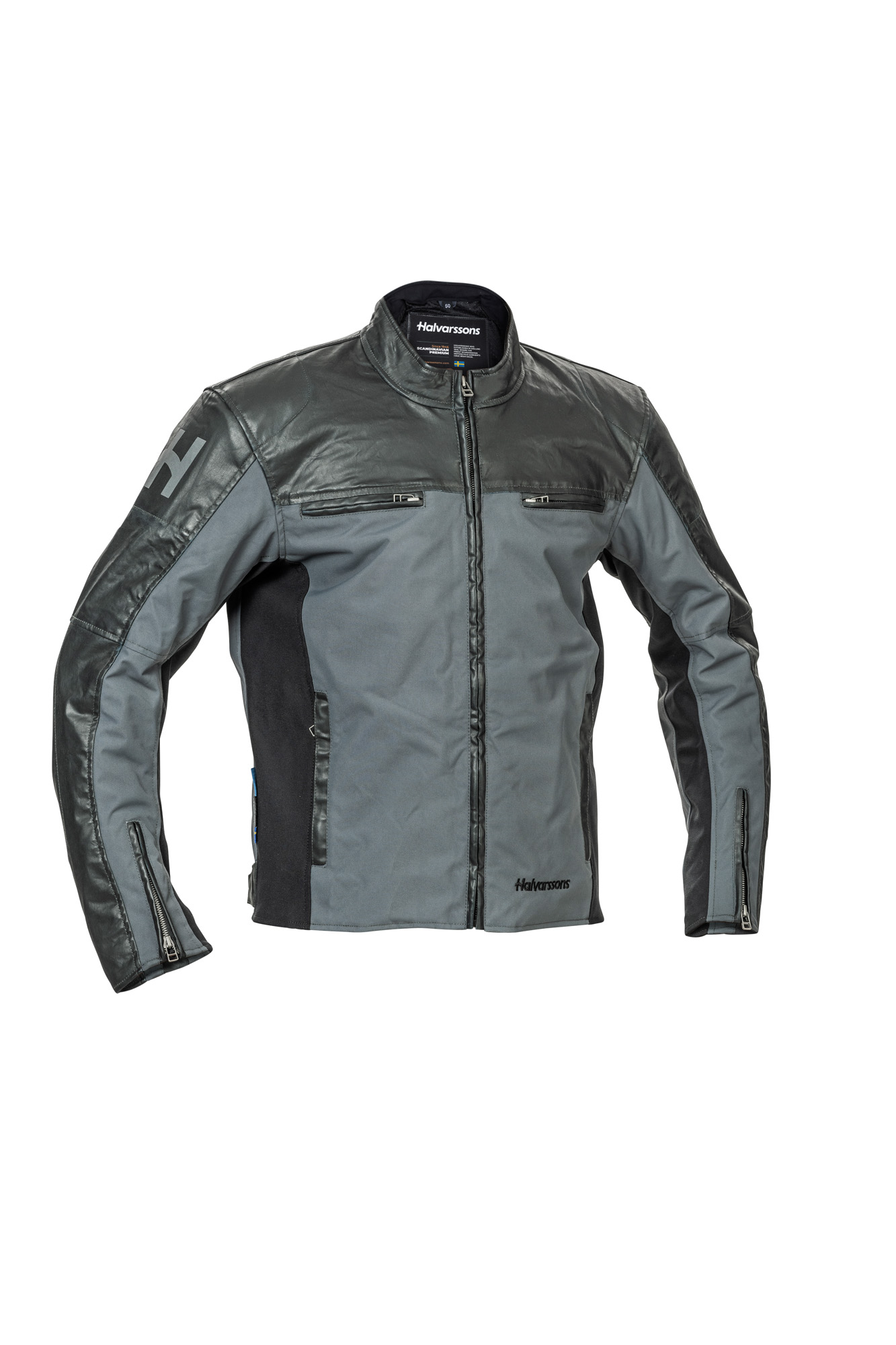 Halvarssons Textiljacka Holmen Svart/grå 