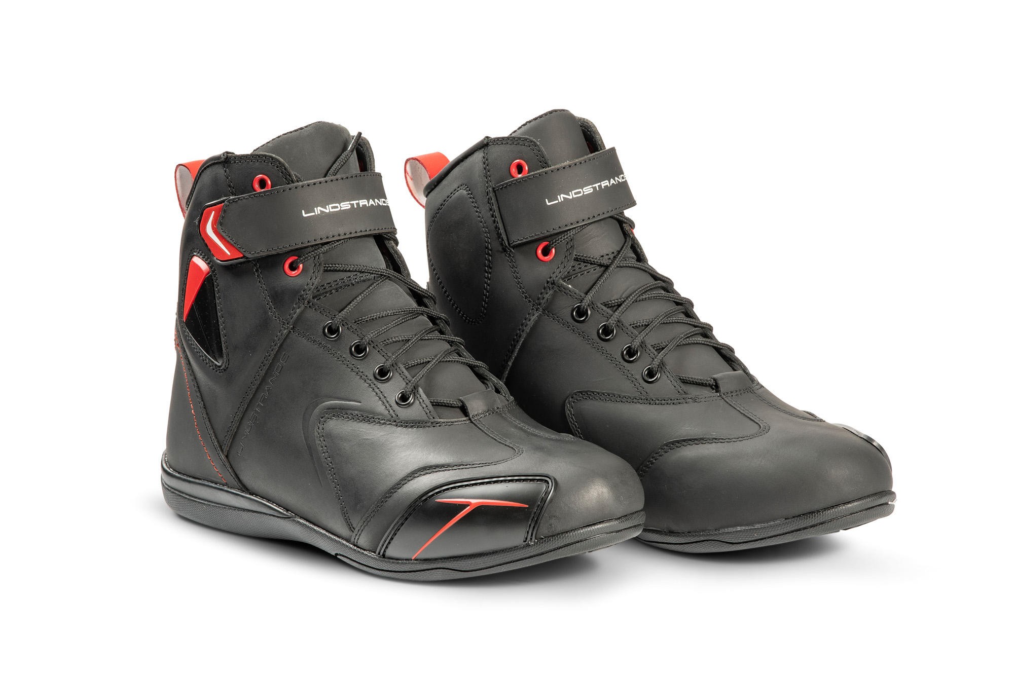 Lindstrands Sneaker Sko Sport skinn, svart