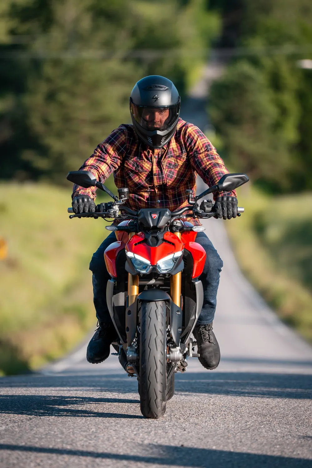 Lindstrands Textilskjorta Kullberg Sand/Roströd 