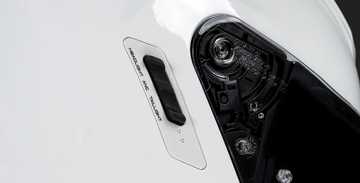 Sena Hjälm Phantom Anti Noise Cancelling Vit