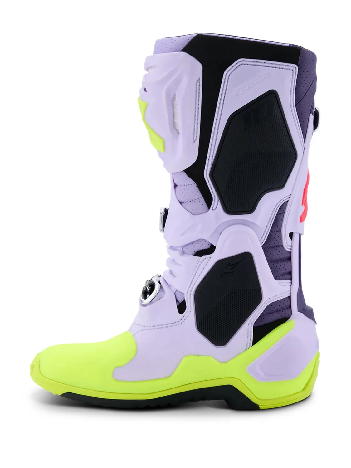 Alpinestars Stövel Vented Tech 10 Lila/Fluo Gul/Rosa