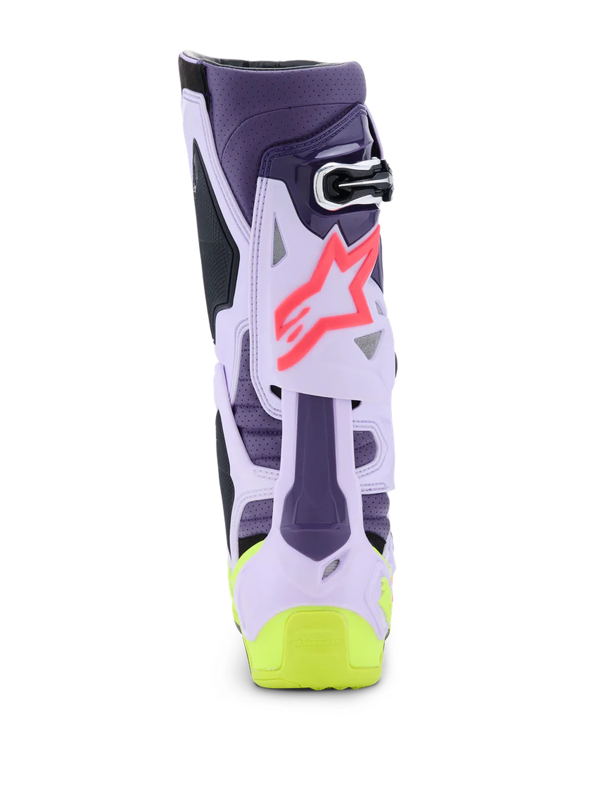 Alpinestars Stövel Vented Tech 10 Lila/Fluo Gul/Rosa