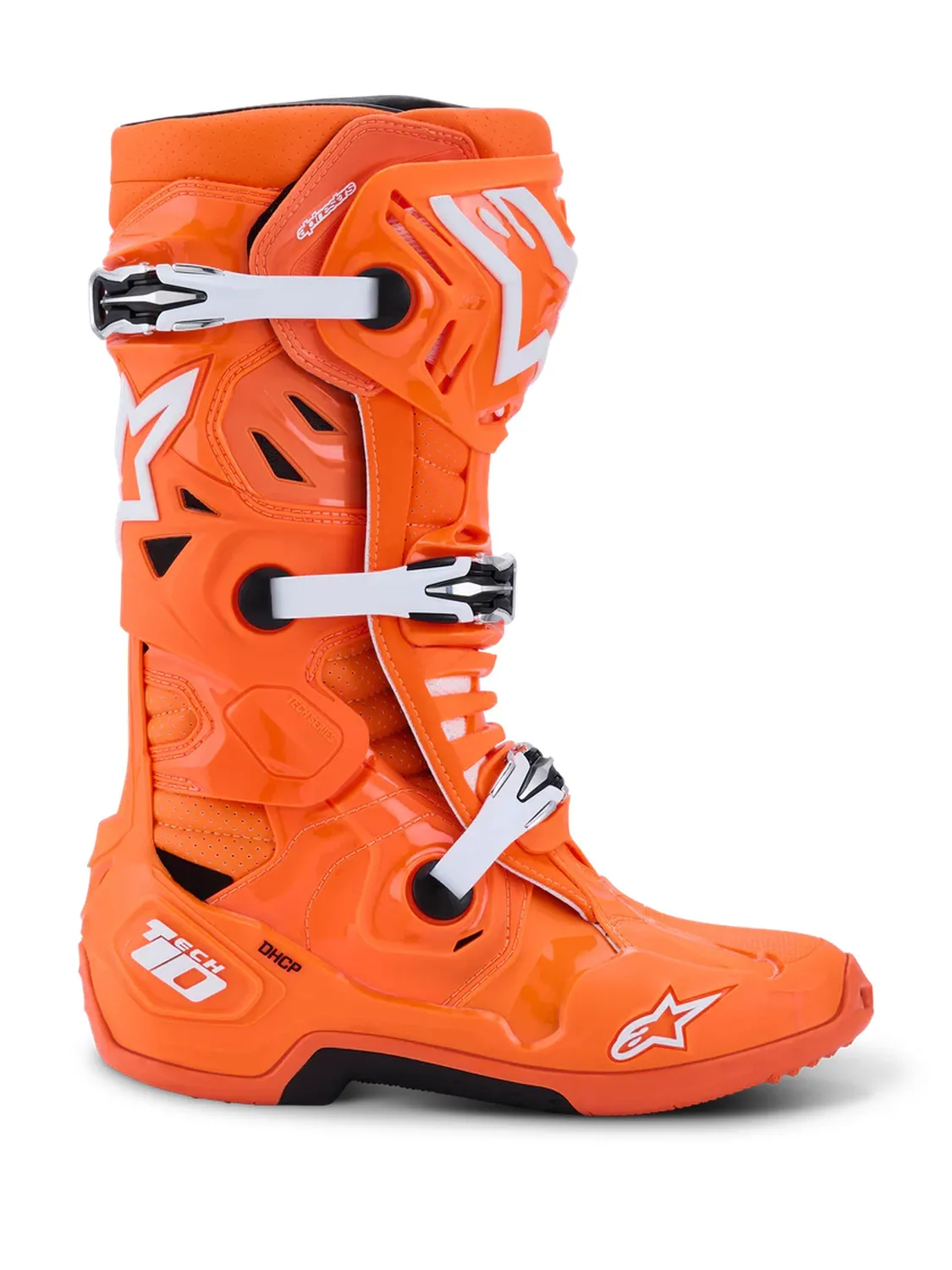Alpinestars Stövel Vented Tech 10 Fluo Orange/Vit
