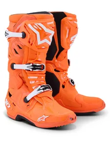 Alpinestars Stövel Vented Tech 10 Fluo Orange/Vit