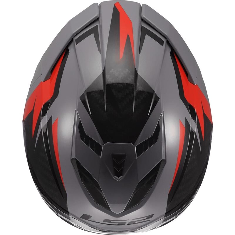 Hjälm Ls2 Ff818 Storm Iii Dynamo Grå/Röd