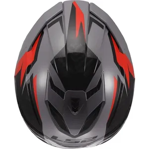 Hjälm Ls2 Ff818 Storm Iii Dynamo Grå/Röd