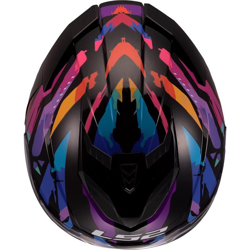 Hjälm Ls2 Ff818 Storm Iii Kaos Svart/Lila/Blå