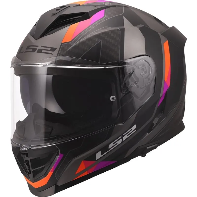 Hjälm Ls2 Ff818 Storm Iii Sporty Grå/Lila