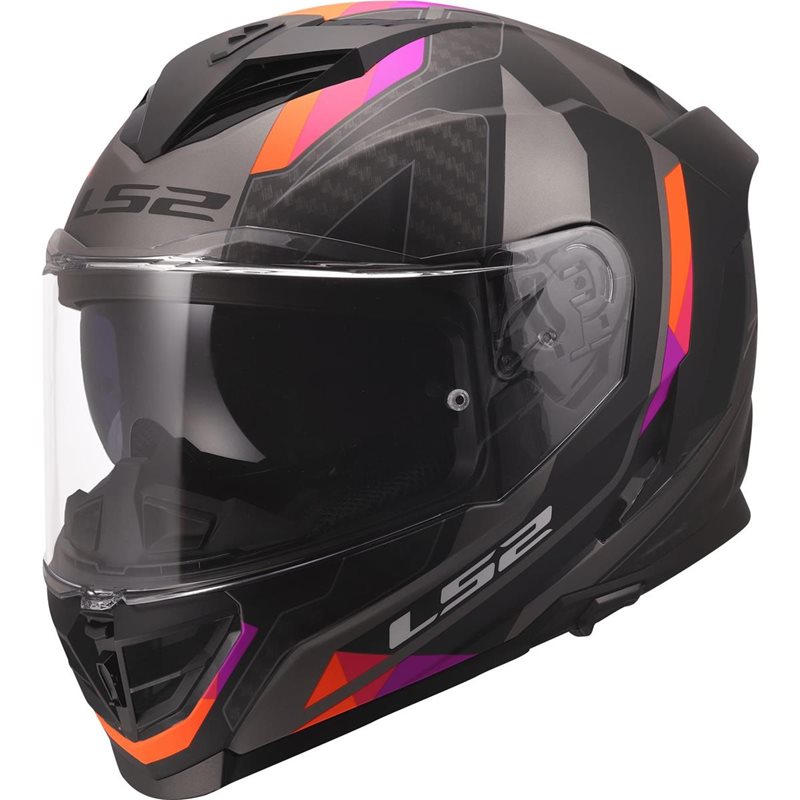 Hjälm Ls2 Ff818 Storm Iii Sporty Grå/Lila