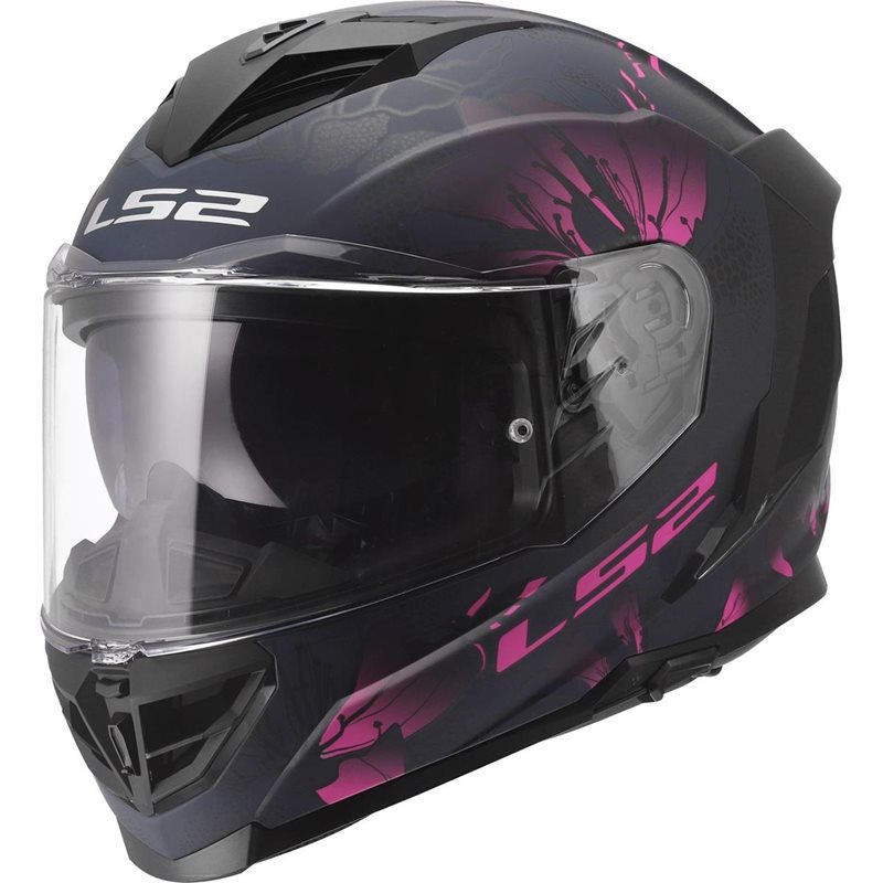 Hjälm Ls2 Ff818 Storm Iii Burst Svart/Rosa